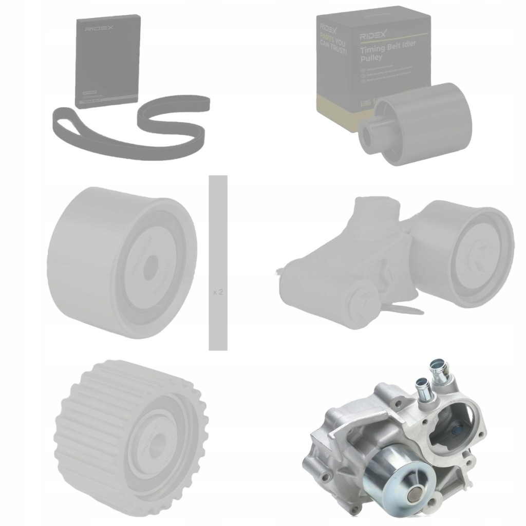 Набор ремень распределительного вала + насоса воды ridex 3096w0129 к subaru forester sh с Разборки