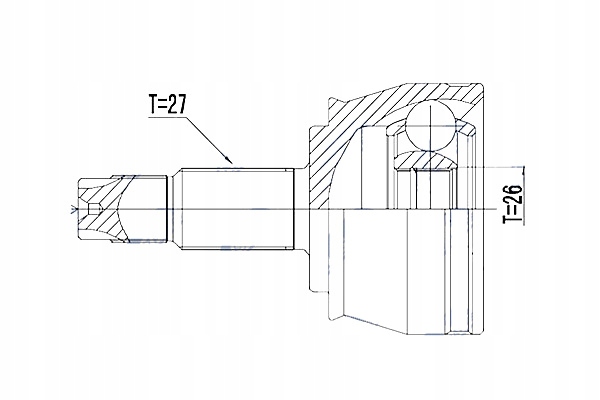 фото №6, Шарнір зовнішній jeep compass renegade 1.4t 2.0mjd 17- fiat 500x