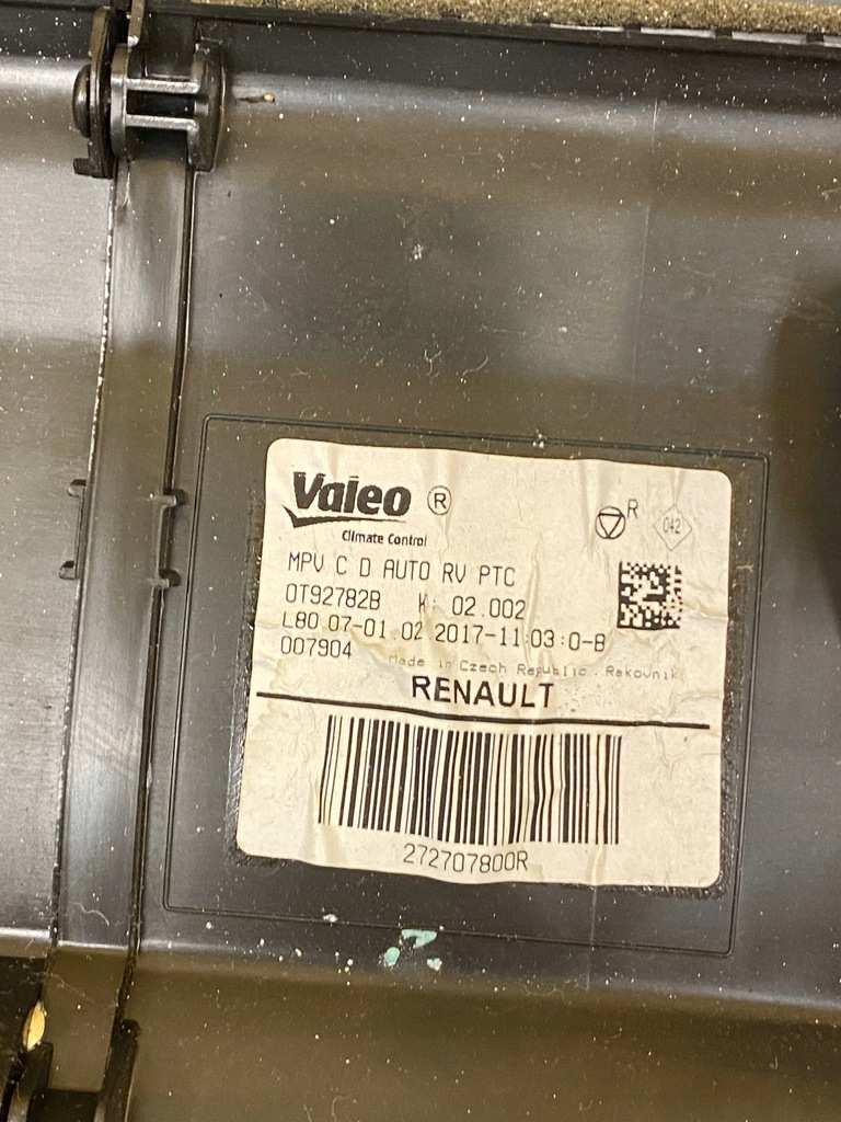 фото №3, Dmuchana отопитель кондиционер renault espace v