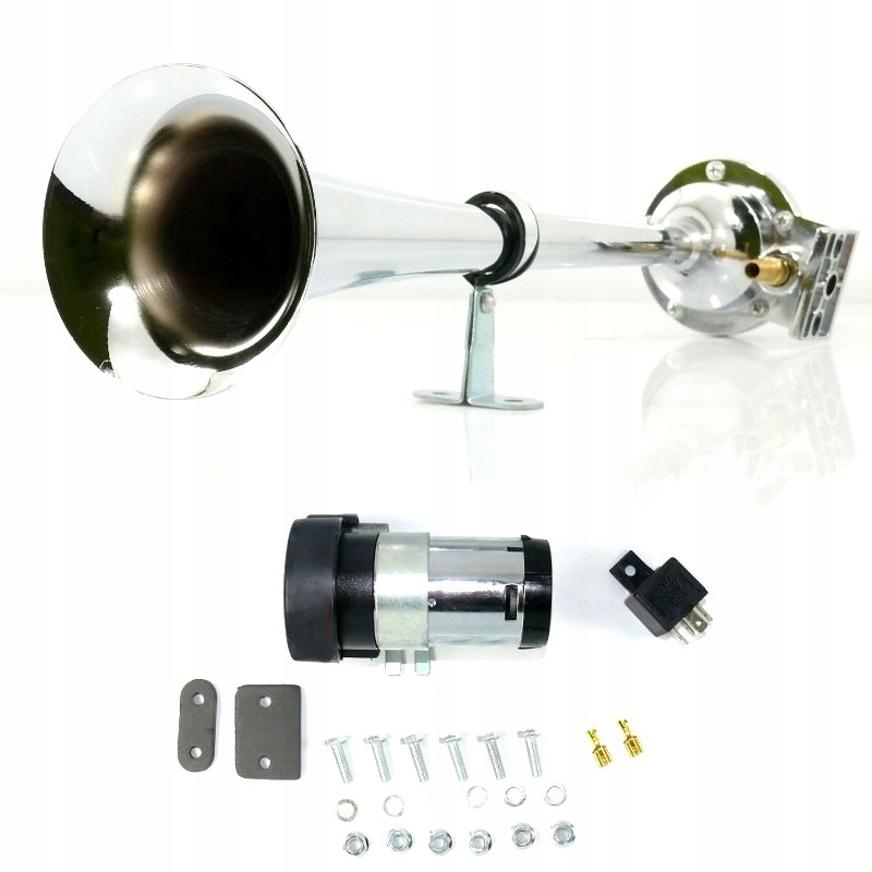 фото №8, Гучний клаксон з kompresorem jak tir сигнал сирена хром