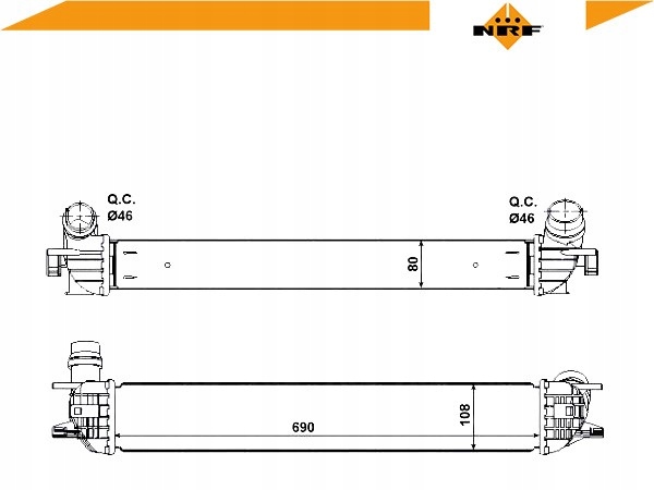 Nrf интеркулер renault laguna 2007.09-. 30503 Доставка