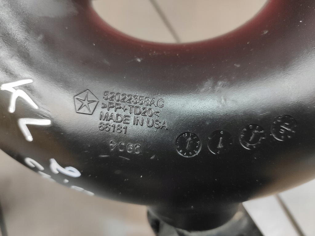 фото №8, Jeep cherokee kl 2.0 crd труба воздухозаборник впуск воздуха 52022358ac