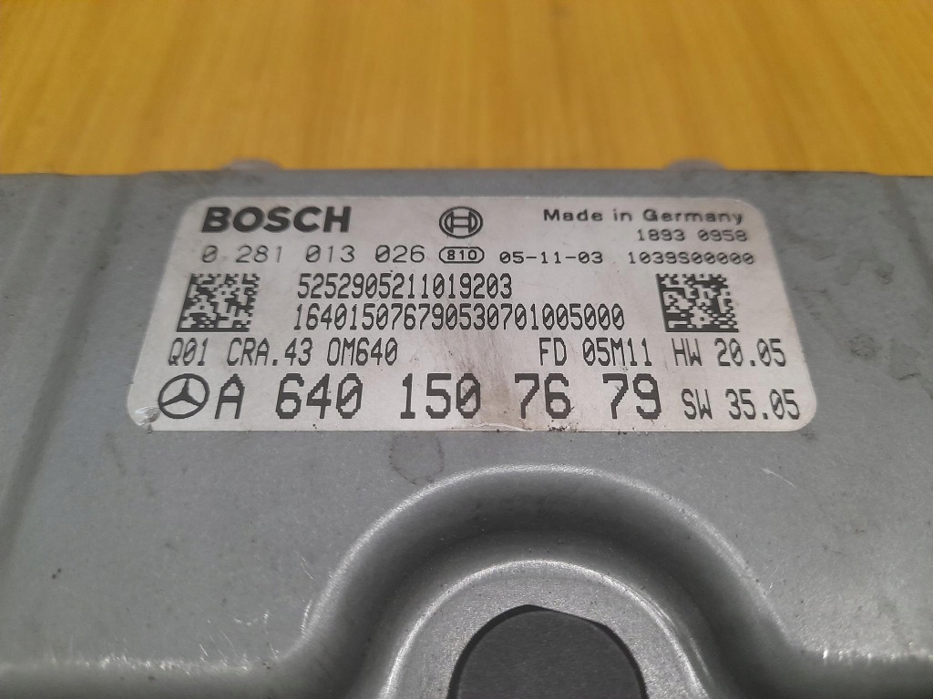 W245 klasa b 2.0 cdi бортовой компьютер двигателя a6401507679 с Разборки