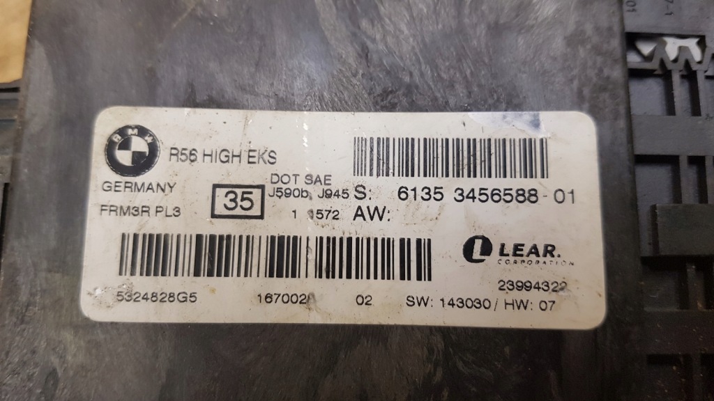 фото №3, Модуль блок керування світла mini cooper ii r57 cabrio