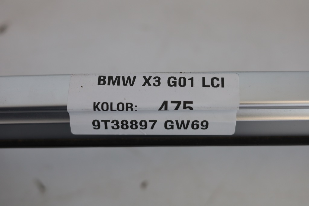 фото №8, Рейлінги дахові bmw x3 g01 хром комплект