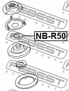 фото №3, Подшипник подушки безопасности амортизатора do nissan terrano