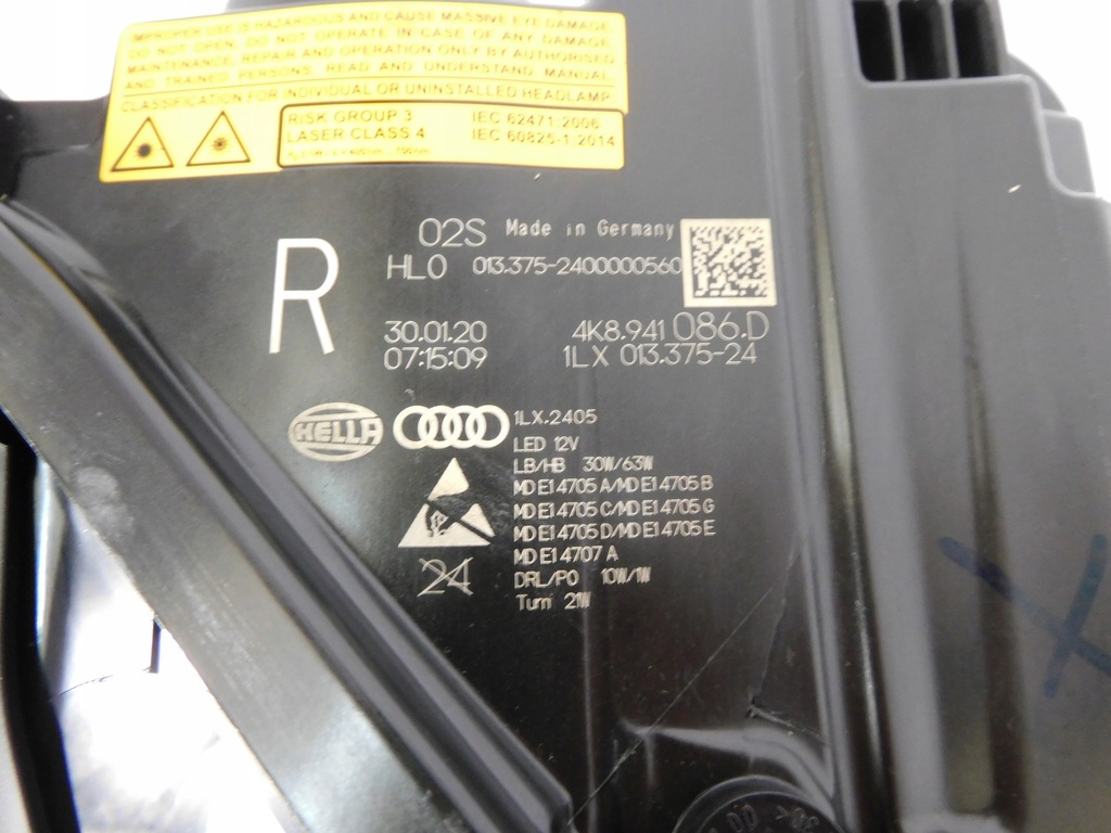 фото №13, Audi rs6 rs7 4k8 laser лампа правая 4k8941086d комплектная