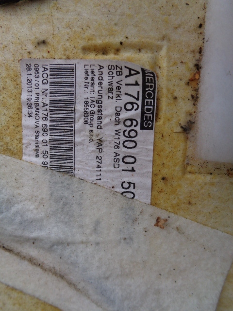 фото №11, Чорний стеля комплект лампа стійки w176 amg панорама