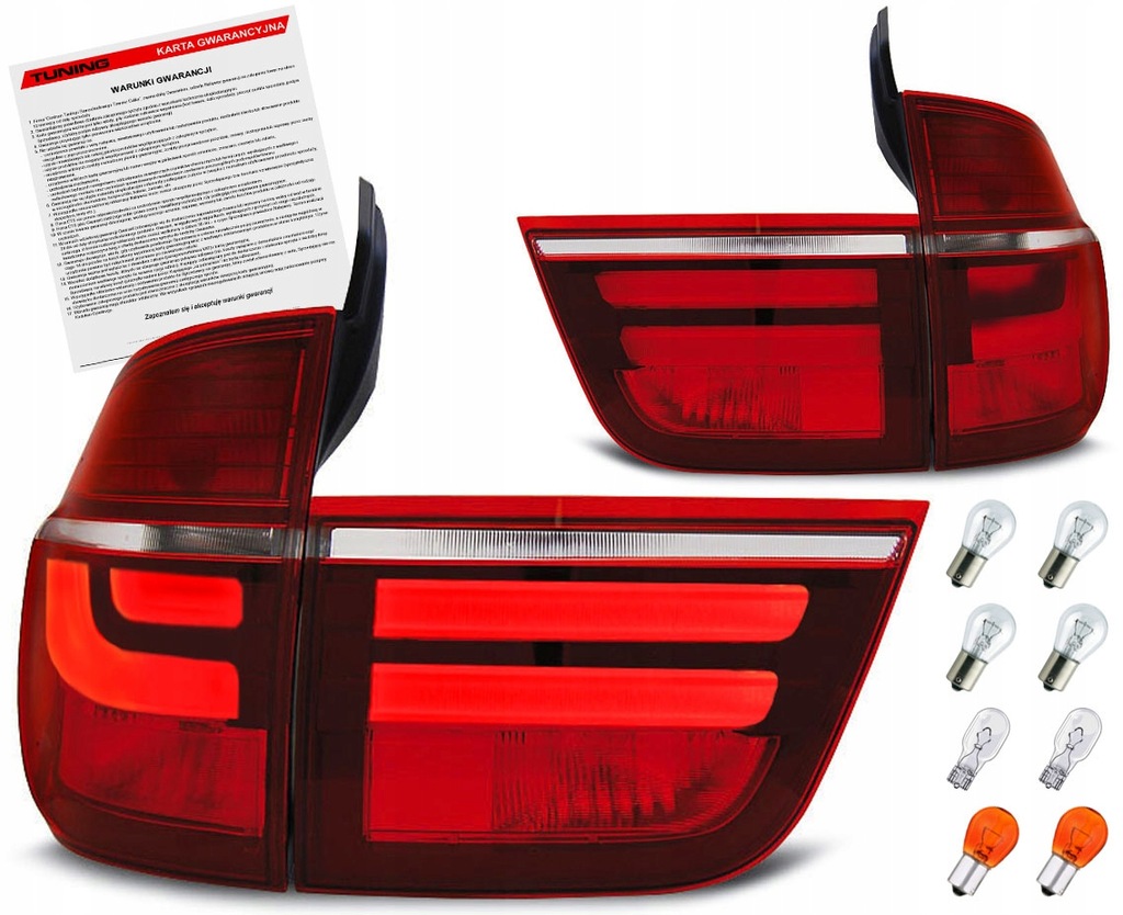 фото №3, Bmw x5 ii e70 06-10 лампи фари led 3d кільця