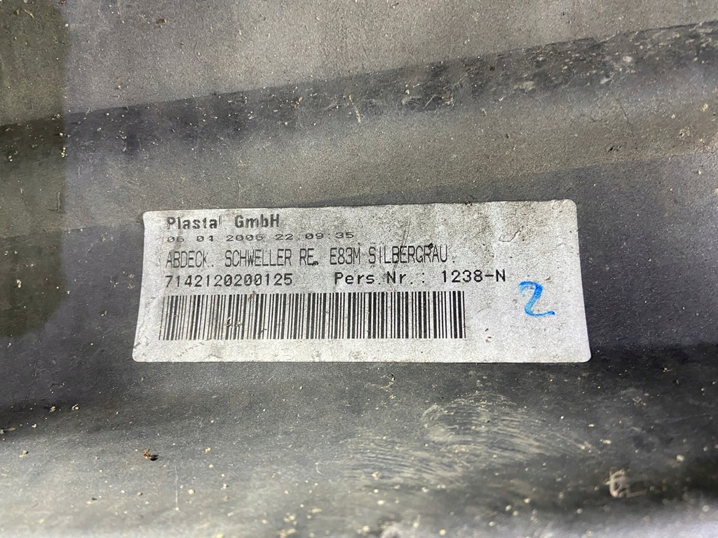 фото №10, Правая молдинг порог bmw x3 x-3 e83 e-83 m-pakiet