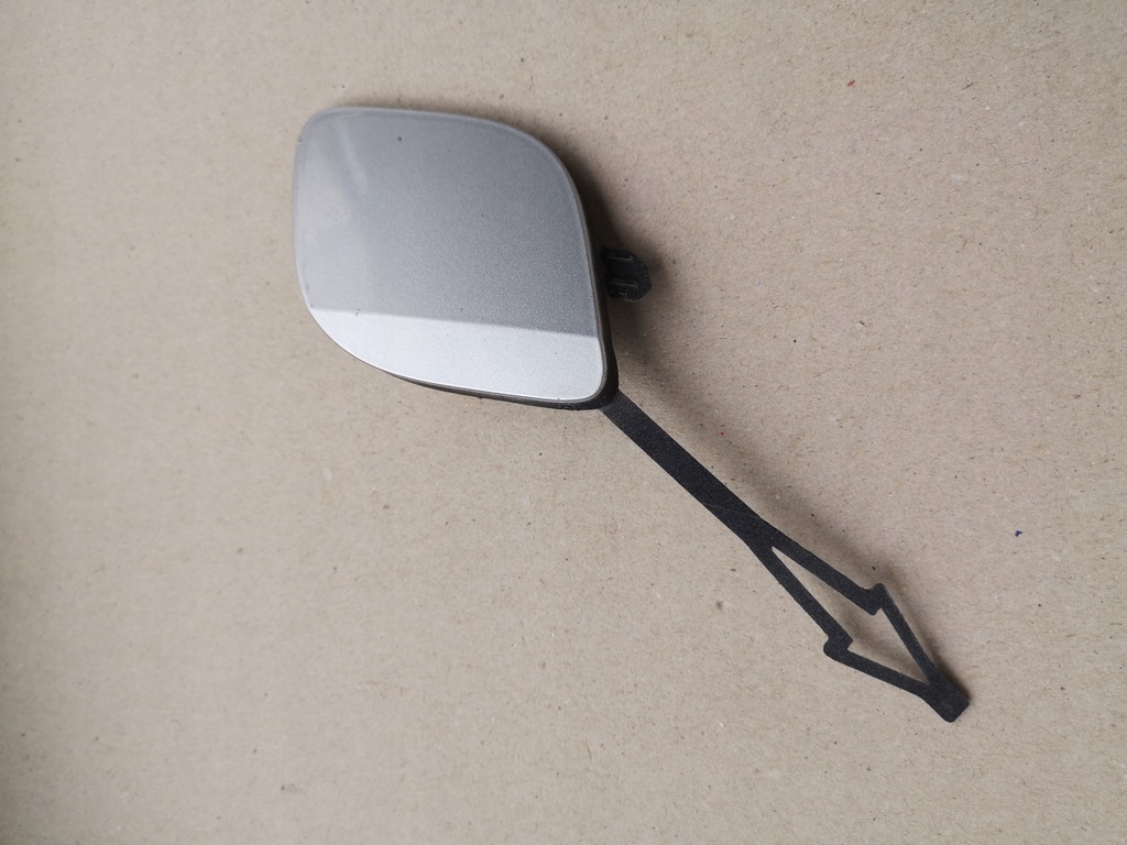 фото №1, Заглушка фаркоп бампера перед clio v 5 серебристая