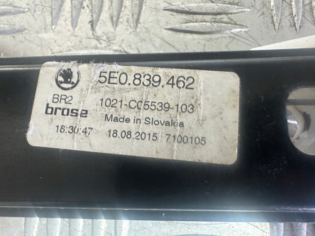 фото №5, Skoda octavia iii механизм стекло правый задняя 5e0839462