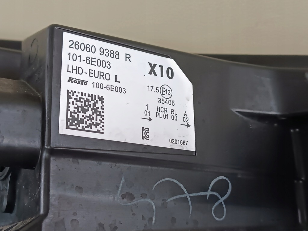 фото №13, Renault zoe ii lift лампа ліва передня led pure vision 260609388r