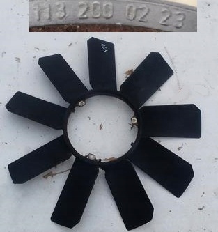 фото №1, Вентилятор вентилятора mercedes ml w163 1132000223