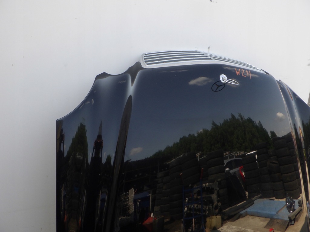 фото №6, Mercedes w211 капот крышка двигателя решётка радиатора