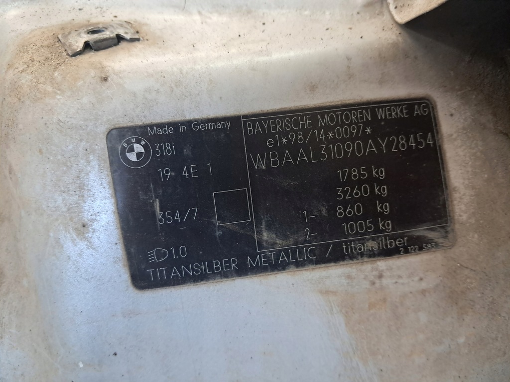 фото №11, Бампер задняя kompletny балка накладки titansilber bmw e46 sedan przedlift