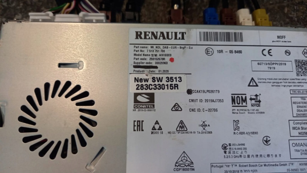 фото №4, Радио навигация renault captur iii 283c33015r