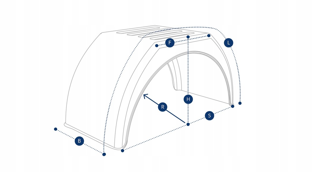 фото №5, Крыло подкрылок 510x1000x1770 dk3120 17,5' d3720-b