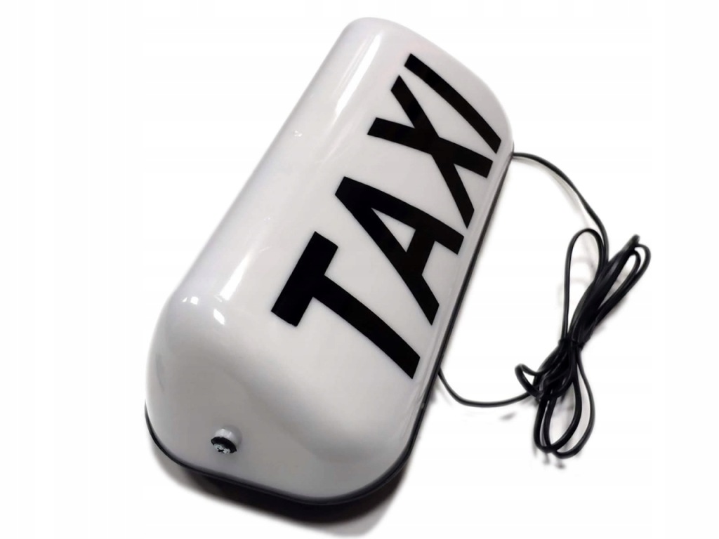 фото №4, Лампа косая led taxi белый с napisem управление пульт