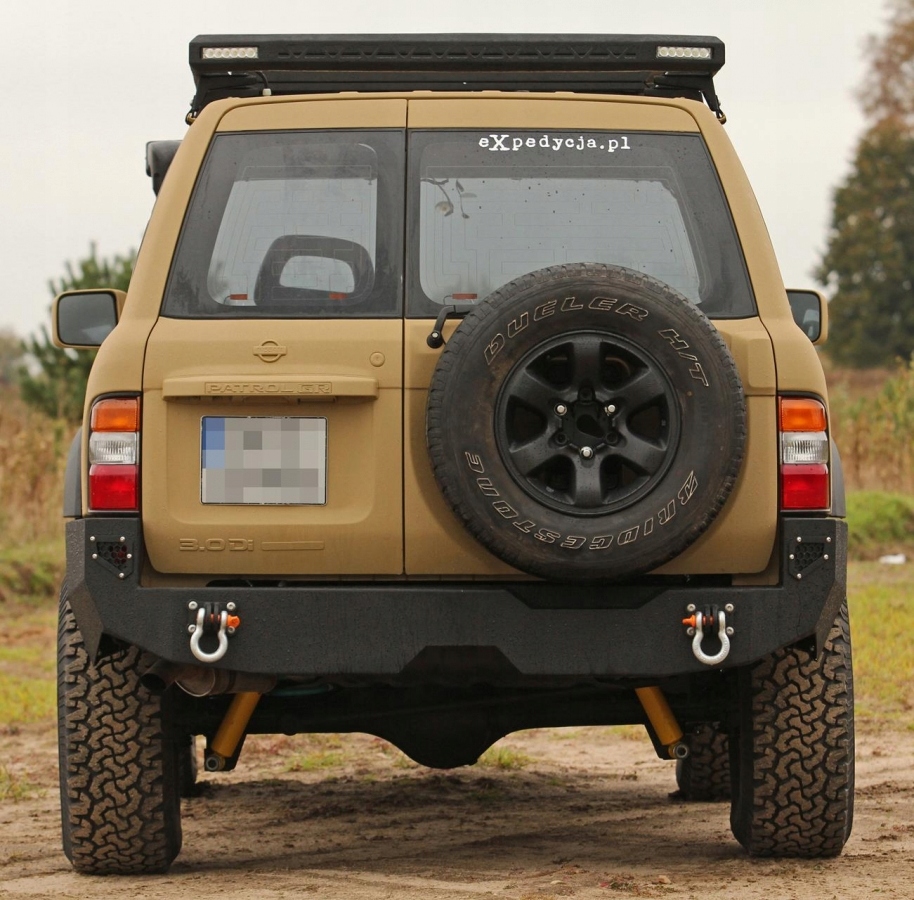 Бампер задняя  стальной nissan patrol y61 97-04 more 4x4 с Разборки