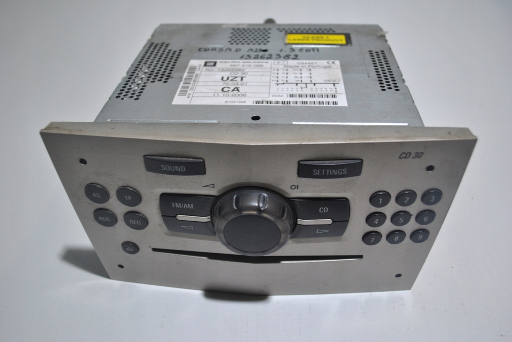 фото №1, Радиопроигрыватель cd opel corsa d 13262382cd