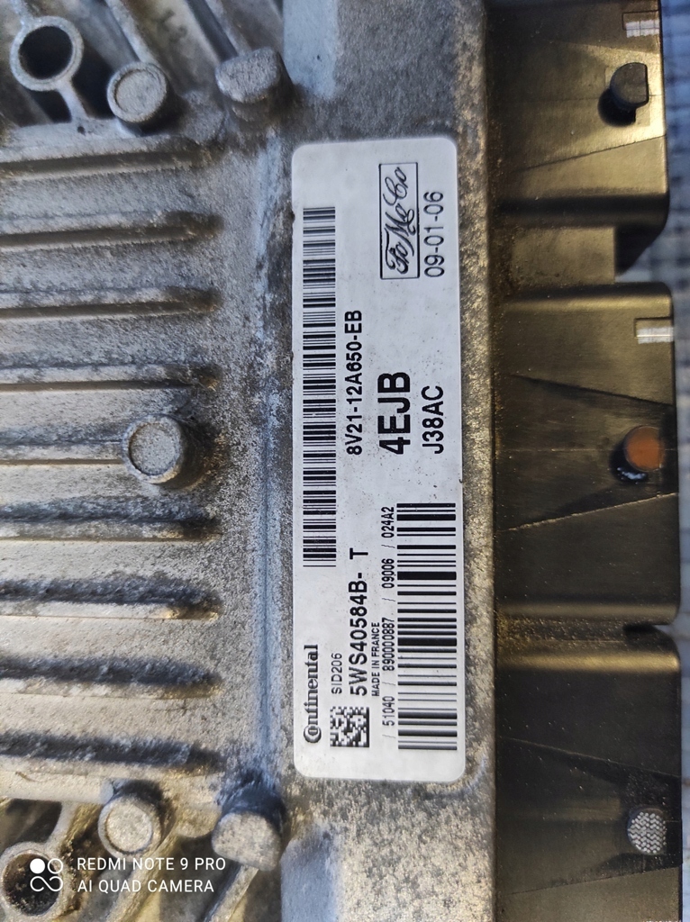 фото №4, Ford fiesta mk7 1.4 tdci бортовий комп'ютер 8v2112a650eb