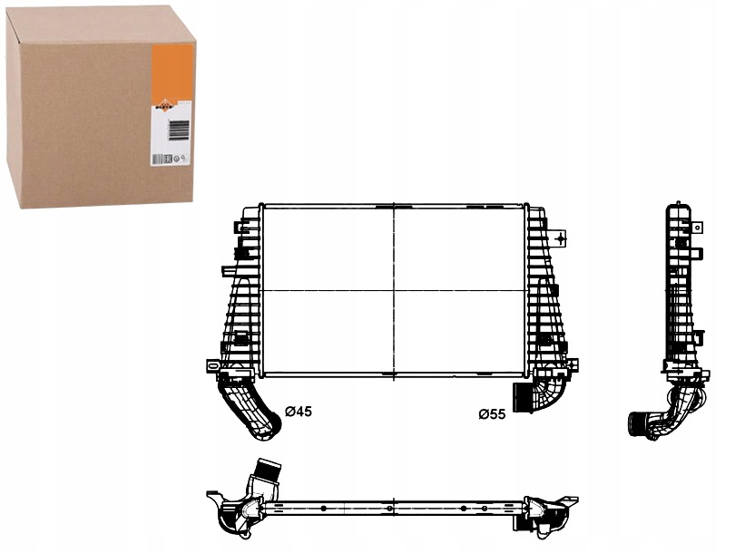 Купить Интеркулер opel astra h 07- nrf