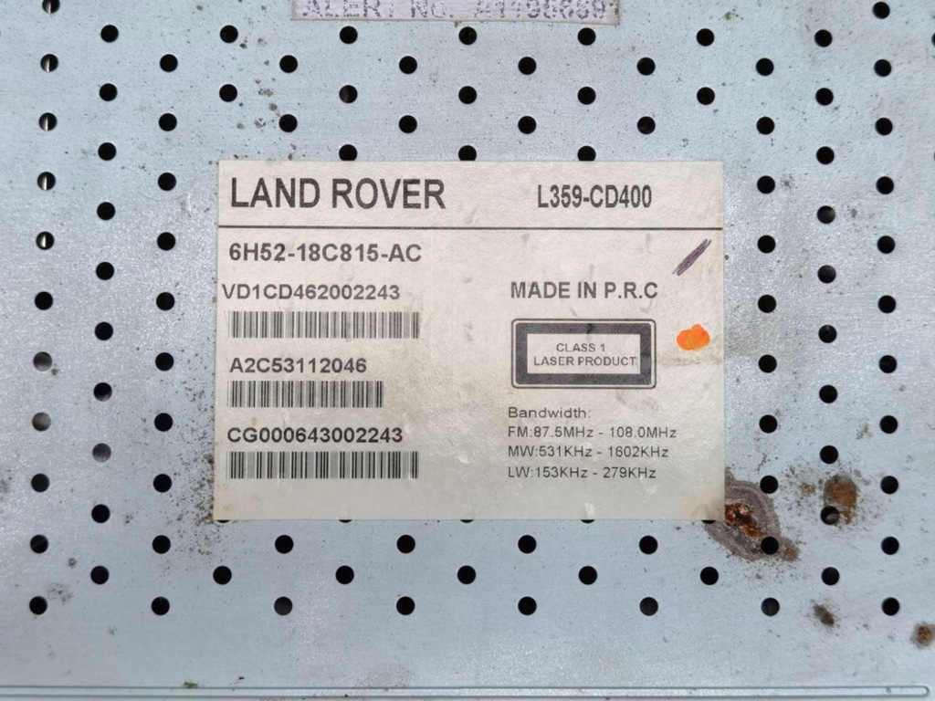 фото №7, Радио автомобильные land rover freelander 2 2009 6h52-18c815-ac