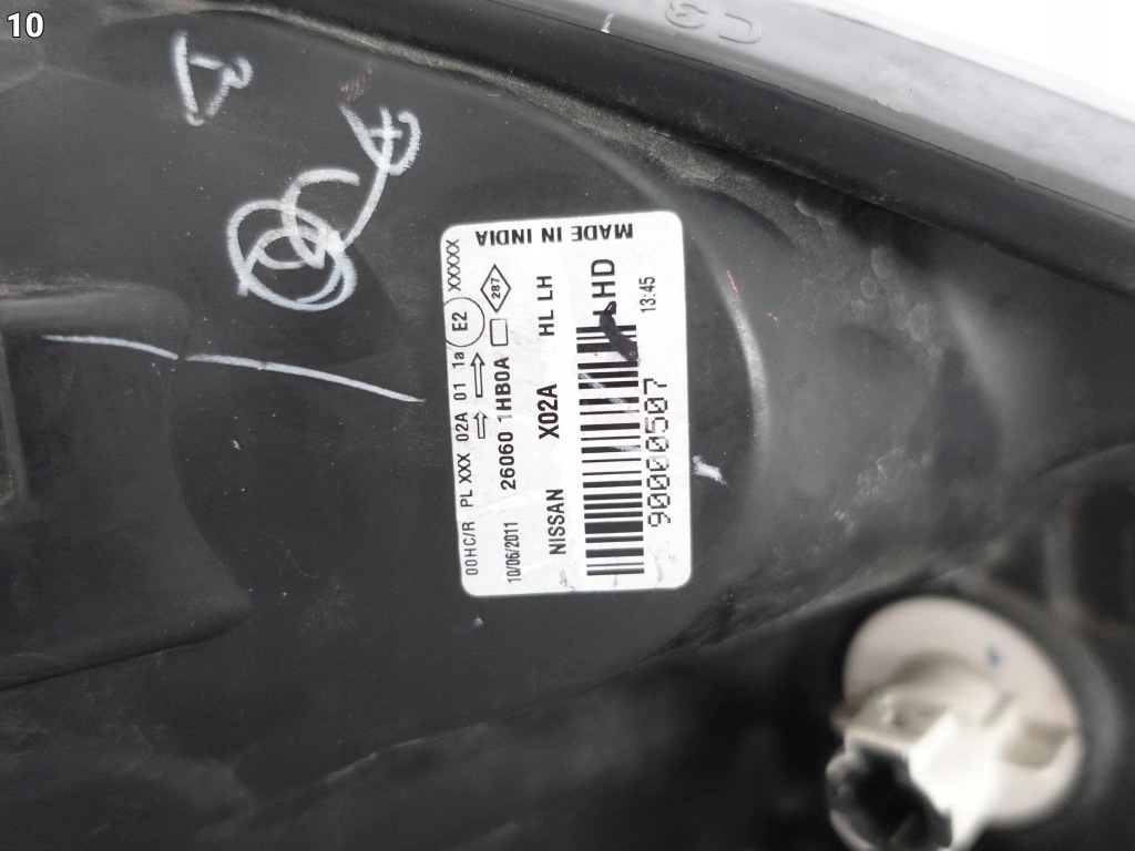 фото №11, Nissan micra k13 iv 10-13 лампа левая обычная перед eu