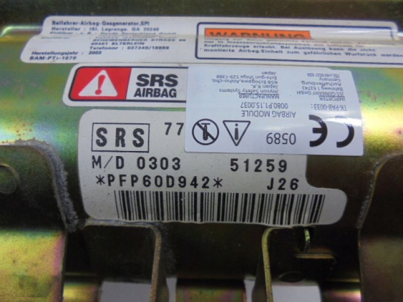 фото №9, Honda jazz 2 ii gd 01-05 заглушка подушка подушка безопасности