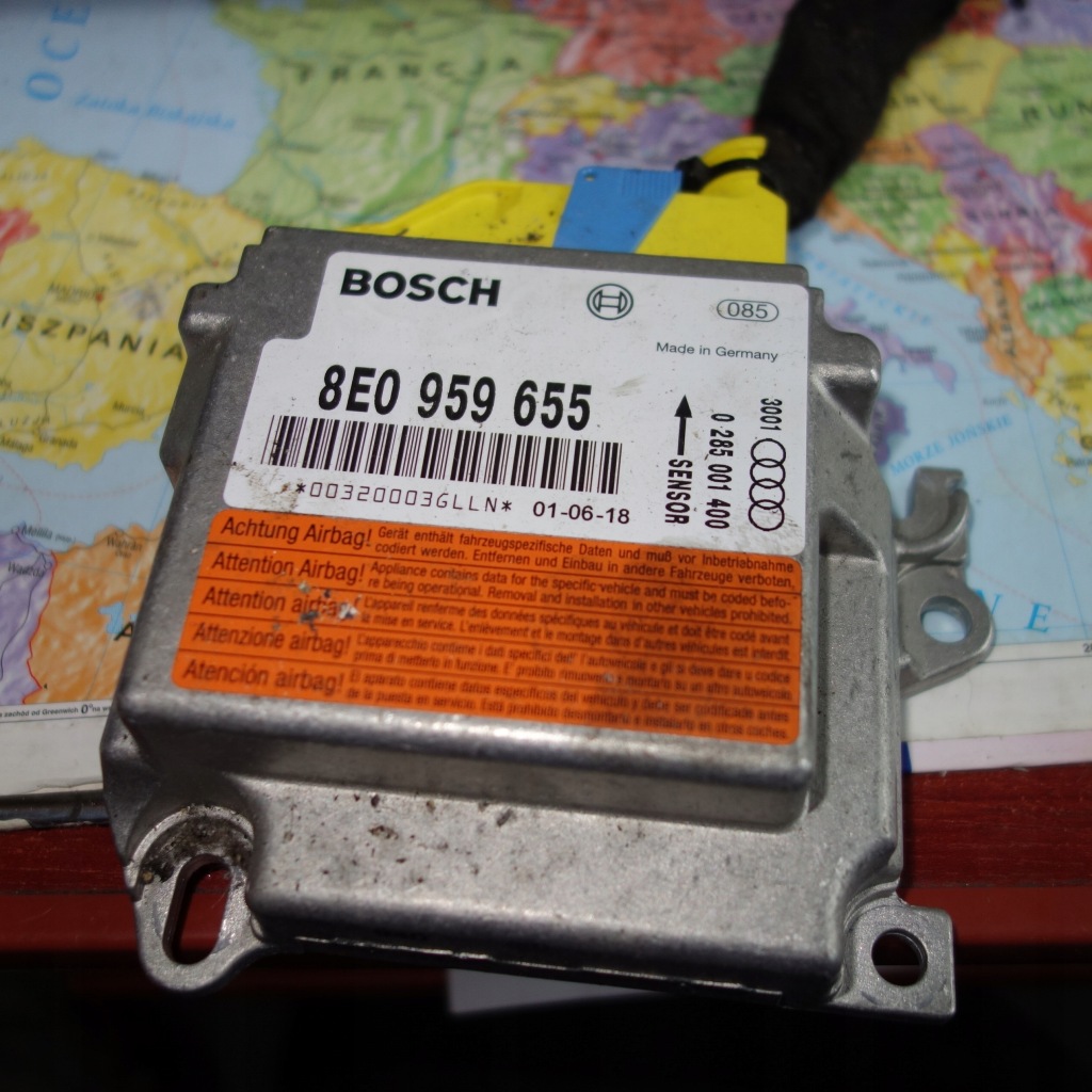 фото №1, Датчик модуль подушка безопасности audi a4 b6 8e0959655