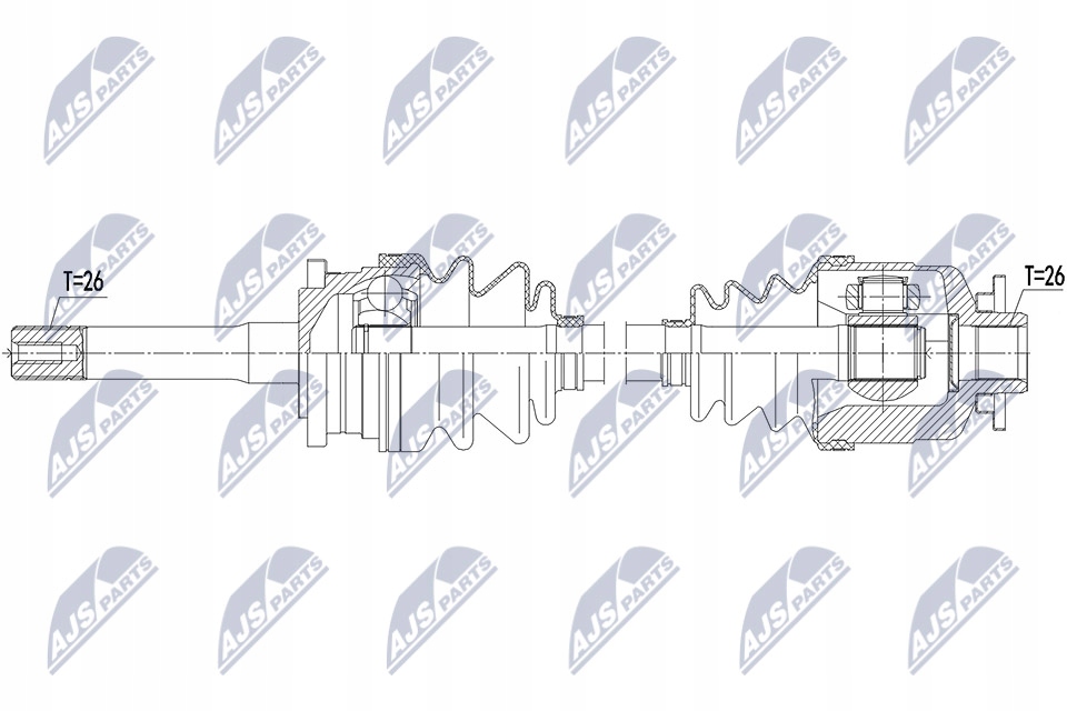 Npw-mz-068 nty привідний вал привідна права mazda b2500 2. Ціна