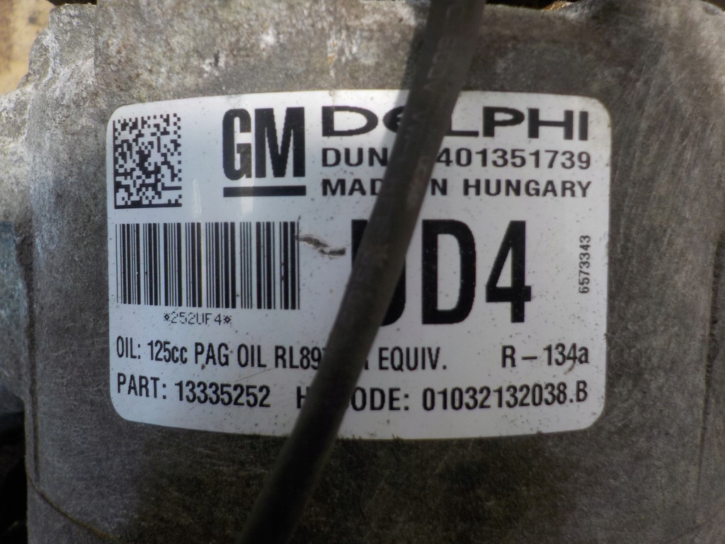 фото №9, Компрессор кондиционера, opel zafira c 2013r 110 km 2.0 d 6573022