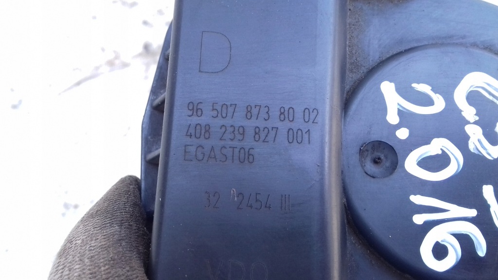 фото №7, Дросельна заслінка 9650787380 02 citroen c5 ii peugeot psa 2.0 16v 04-