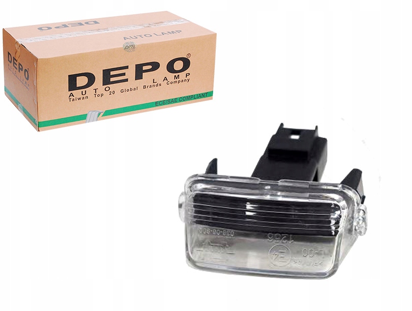 фото №1, Depo лампа номерного знака регистрационный