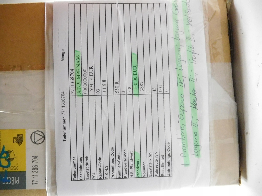 фото №10, Насос впрыскная renault espace iv 02-12 7711368704