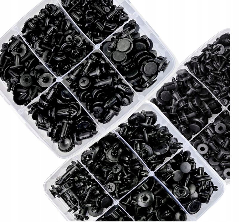 Кліпси штифти кліпси автомобільні оббивка пластики + łyżki ściągacze 795szt Зі Шроту