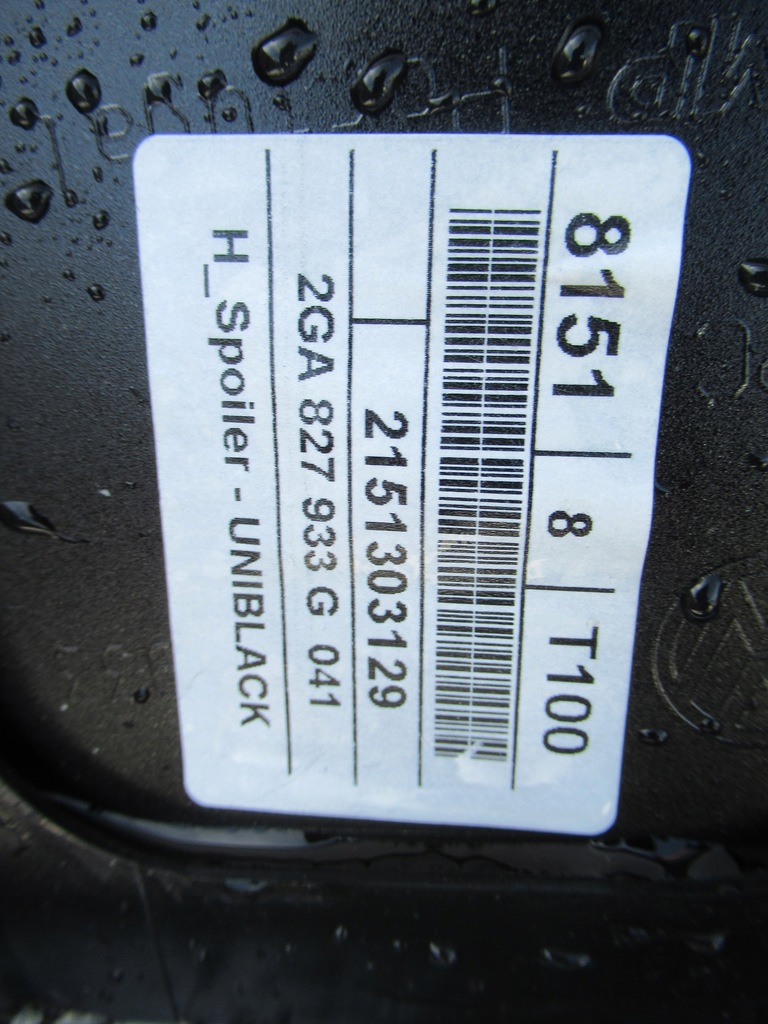 фото №2, Спойлер спойлер крышки задняя vw t-roc