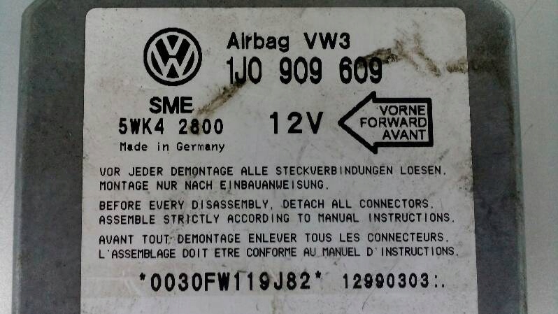 фото №8, Датчик модуль подушка безпеки volkswagen audi seat 1j0909609