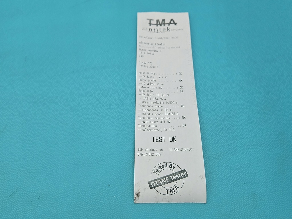 фото №7, Test генератор volvo xc90 i 02- 0124525060 30667787 2.4 d5 d5244t