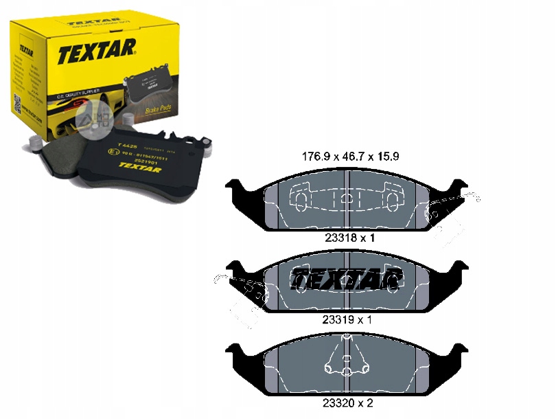 фото №1, Textar 2331801 набір гальмівних колодок гальмівних, гальма дискові