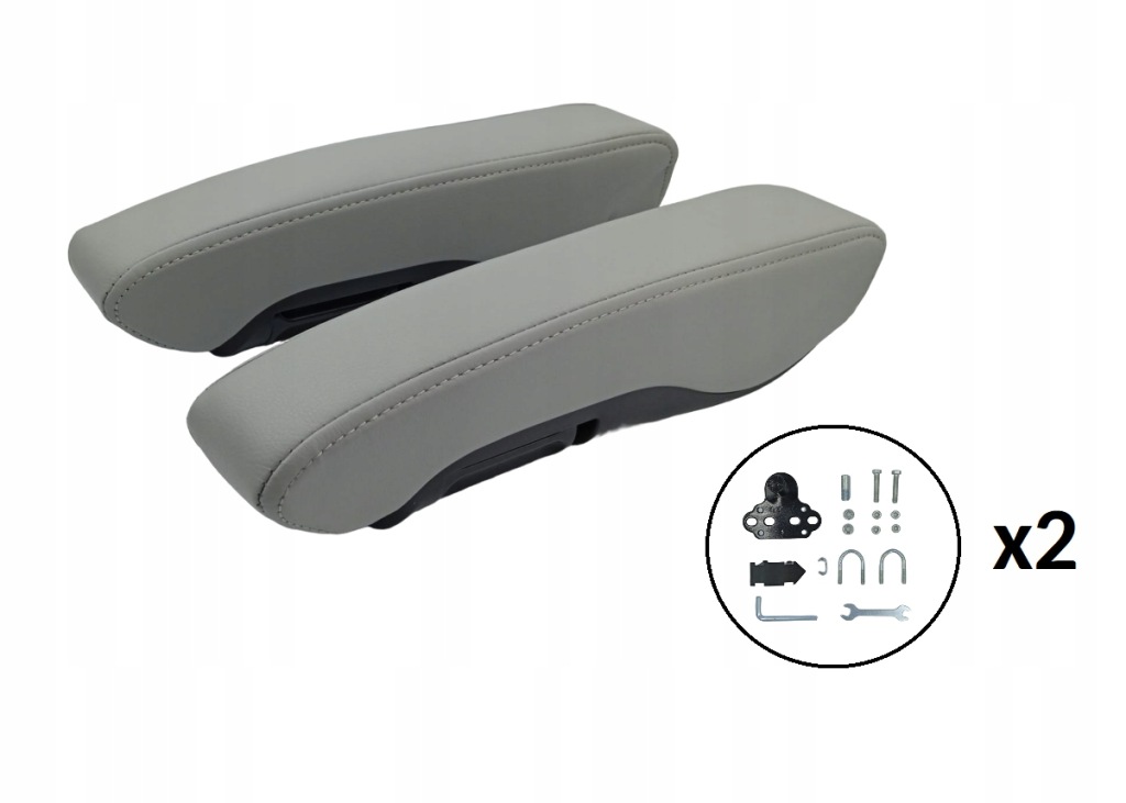 фото №11, Підлокітник універсальний - комплект лівий + правий szary