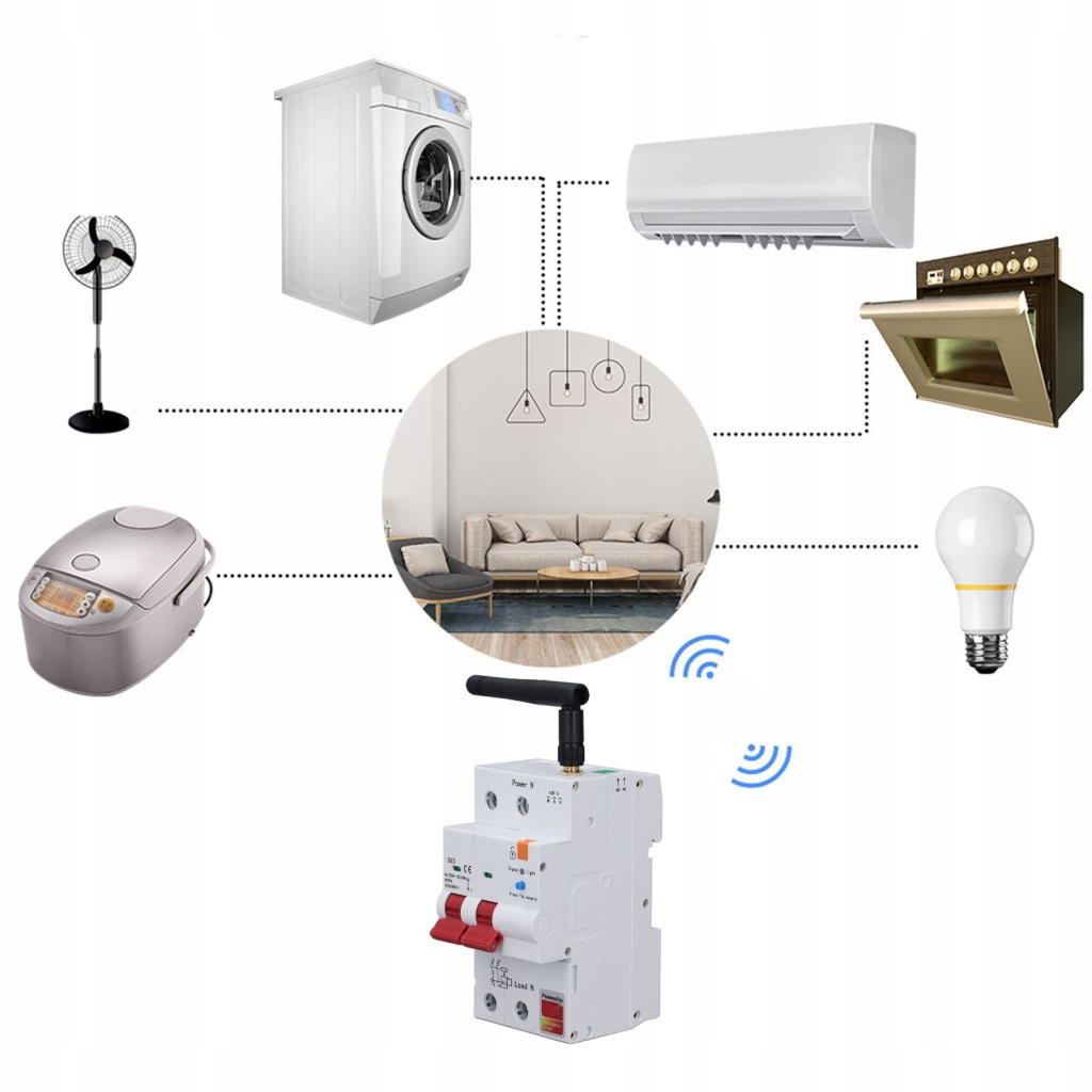 Купити Обвід вимірювальний smart 2p 63a для aplikacji tuya mobile mobile a1