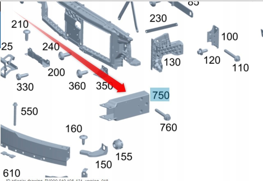 фото №8, New mercedes-benz c w206 передняя часть бампер extension правый сторона a2066207401