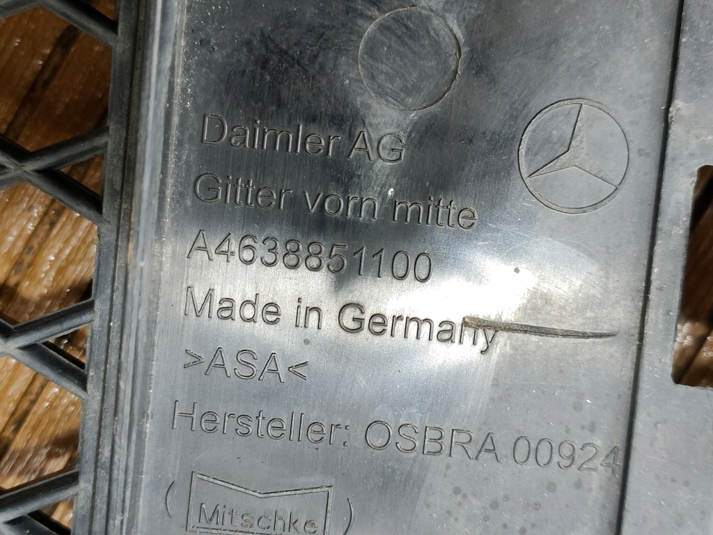 фото №13, Mercedes g-klasa w463 lift 17- amg решётка бампера a4638851100 оригинальный номер