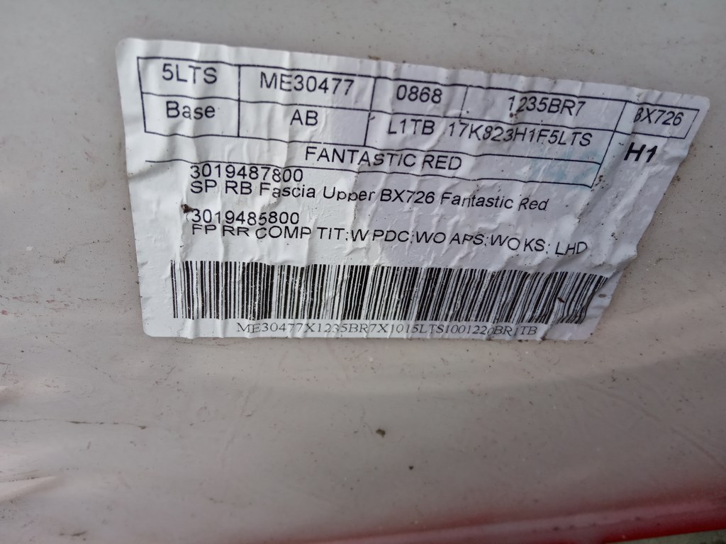 фото №8, Ford puma mk2 2019-23r. - бампер задняя