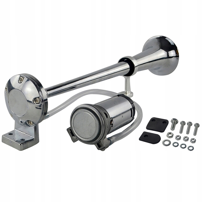 фото №1, Клаксон jak tir сигнал с kompresorem 12v głośna