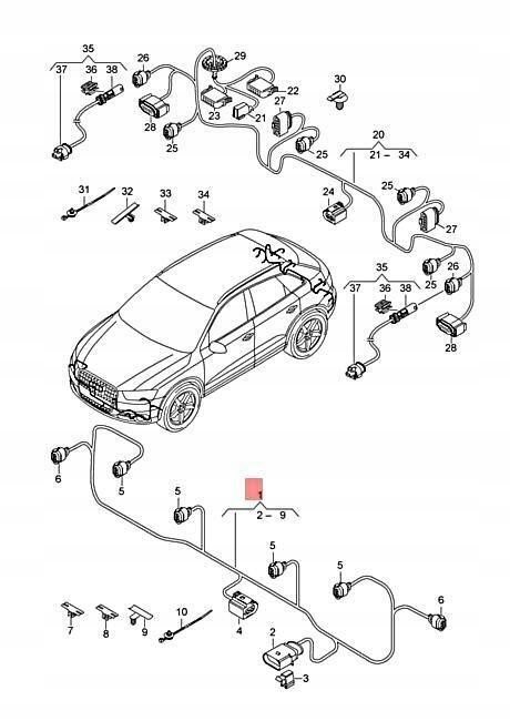 фото №5, Набор трубопровод do бампера audi q3 8u 2015 2017 оригинальный 8u0971085s