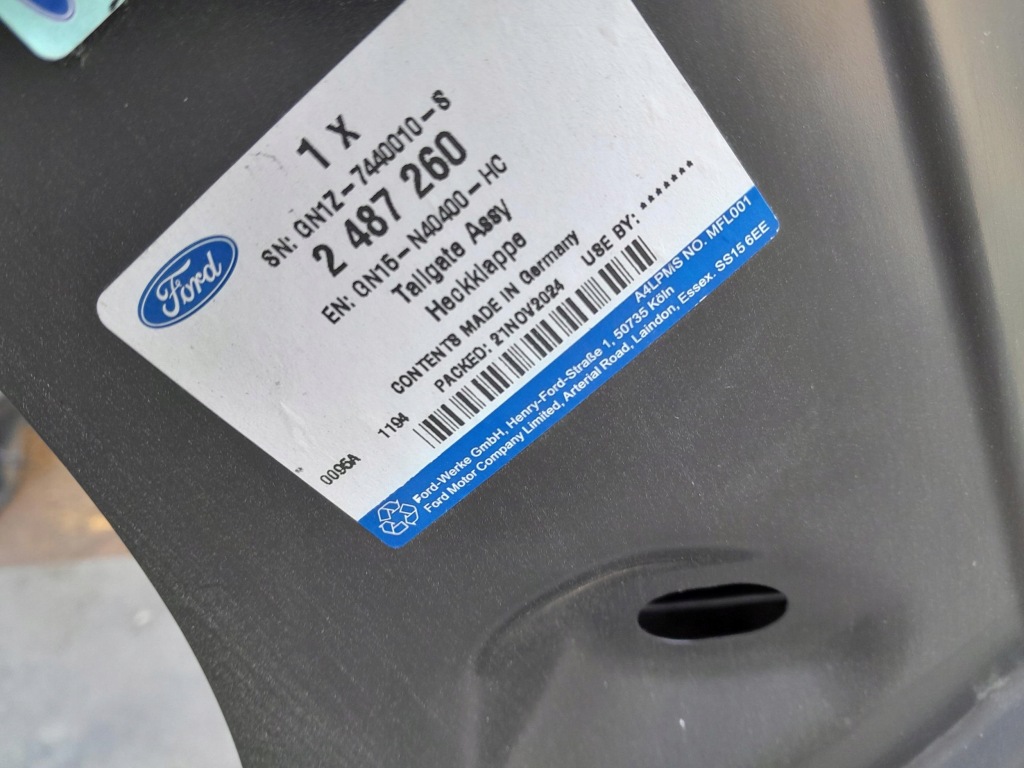 Ford ecosport 17- крышка багажника багажника задняя задняя оригинал Доставка