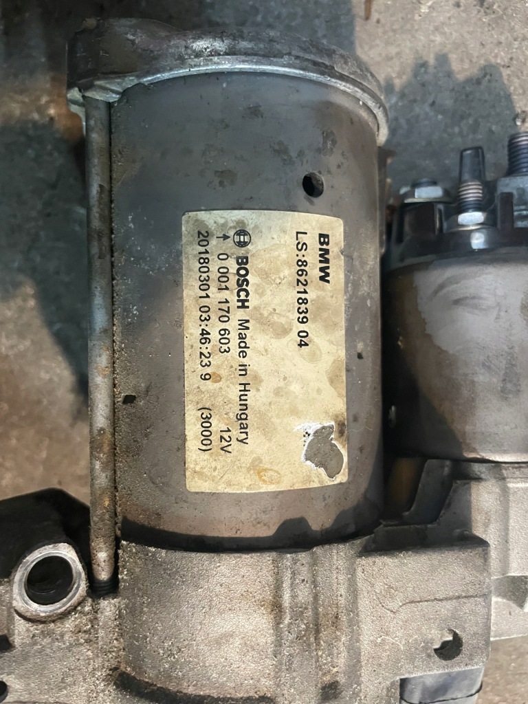 74 стартер 8621839 bmw f20 f30 1,5b Доставка